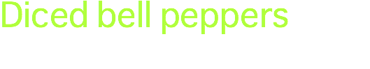 Diced bell peppers